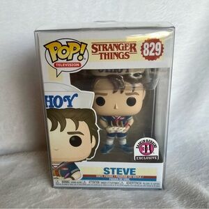 Funko Pop! Vinyl: Stranger Things Steve Baskin Robbins (BR) (Exclusive) #829
